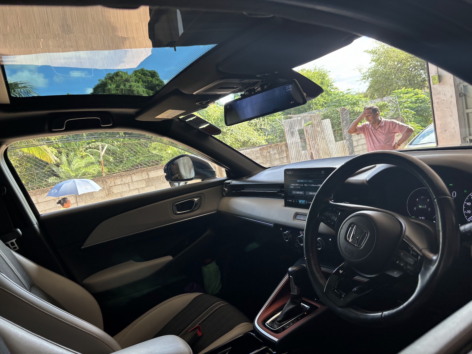 Behind the wheel